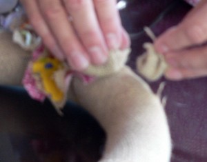 attaching flowers 3